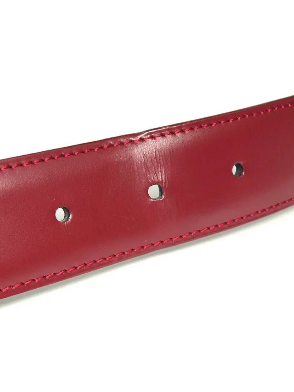 Cartier C Longue Reversible Belt Burgundy & Black Cles